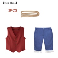 Movie One Piece Luffy Cosplay Costume Movie Version Same Monkey D Luffy Vest Pants Outfits Luffy Str