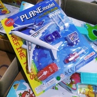 Miniature Airport Toy set Airplane, Helicopter plane Model and Airport Equipment