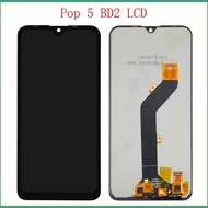 For Tecno POP 5 BD2 BD2p BD2d LCD Display Touchscreen POP5 with Frame Replacement Phone Repair Compo