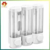 [hzsdakjjh.] Space-Saving Wall Mounted Shampoo and Soap Dispenser, 3-Chamber Design