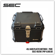 SEC Topbox 45 Liters Top Box for Motorcycle Hard Plastic Motobox - PURE (DSEC-06298)