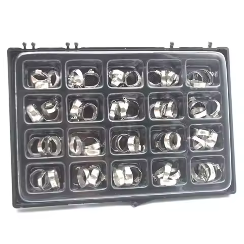80Pcs/Box Bands Buccal Tube First Molar 022 Roth/MBT Dental Orthodontic Stainless Steel 16-35# Стома