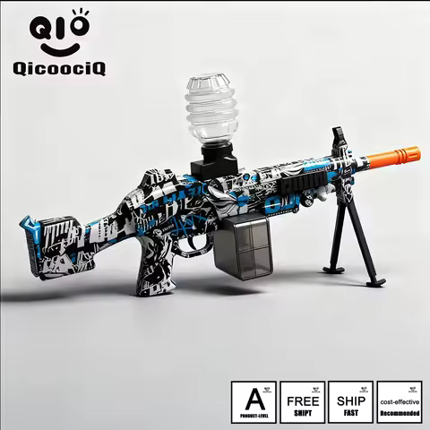 Mini M249 Gel Water Ball Blaster，for Outdoor Activities Game Party.2MODE:Hand Movement And Electric 