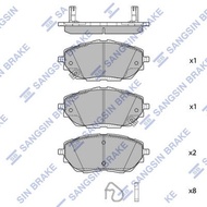 Front Brake Pads TOYOTA C-HR 1.8 2.0 Hybrid 2019- COROLLA ALTIS MZEH12 2.0 2019- HI-Q