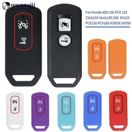 QUENNA 2 Button Key Silicone Remote Key Cover Shell Case Protector For Honda ADV 150 PCX 125 Click150 Vario150 208 SH125 PCX150 PCX160 VISION SH350 M9W7