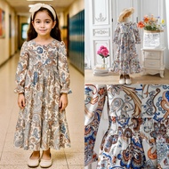 [M’SIA STOCK] (POST EVRYDAY) 4Y-14Y Kaftan Budak Jubah Budak Perempuan Long Dress Kids Event Dress F