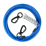 Benepaw Steel Wire Dog Tie Out Cable Heavy Duty Durable Clips Pet Chains Outside Hold Large Dogs Up 