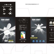 Fan Lamp Small Hot-selling Ceiling Fan Lamp Batch Fan Lamp Six-leaf Flower Type Shipment E27 Fan Lam