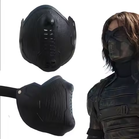 Super Hero Cosplay Winter Soldier Mask James Buchanan Bucky Barnes Cosplay Latex Mask Halloween Chri