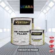 VIRCOAT AIKKA High Solid 2K Primer For Car Motor/ Undercoat 2K Primer Cat Kereta Motor 打底漆| White/ G