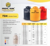 Tangki Air Plastik Profil Tank Tda 1100 Liter - Toren Air Profil Tank
