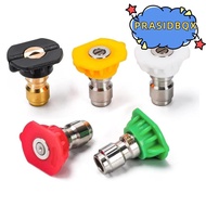 PRASIDBQX Garden Hose Adapter, Stainless Steel 3/4 GHT Power Washer Attachment,  1/4 Inch High Press