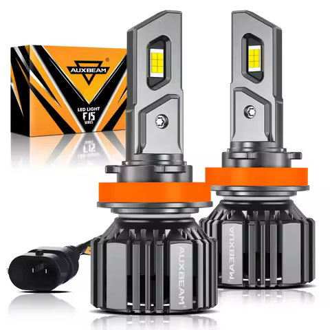 AUXBEAM Upgraded LED HEADLIGHT BULBS H1 H7 H11 9005 9006 20% SMALLER SIZE 20000LM 90W 6500K COOL WHI