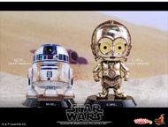 全新 hottoys cosbaby star wars r2-d2 c-3po. 星球大戰 動漫節 會場版 舊化