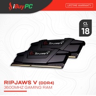 G.Skill Ripjaws V DDR4 32GB (16GB x2) 3600MHz CL18 Gaming RAM