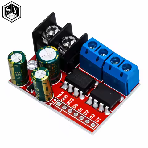 H Bridge Remote Control 5A 3V-14V Dual DC Motor Drive Module Voltage Reverse PWM Speed Regulation Do