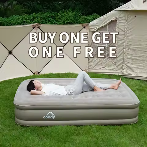 Coody Portable Inflatable Camping Bed Modern Convertible Thickened PVC For Bedroom Hotel Home Furnit