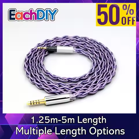 Type2 1.8mm 140 cores litz 7N OCC Headphone Cable For Austrian Audio Hi-X15 Hi-X65 Hi-X50 X55 Earpho