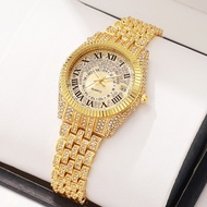 Ladies Watch, Alloy Quartz Watch, Diamond-studded Ladies Quartz Watch