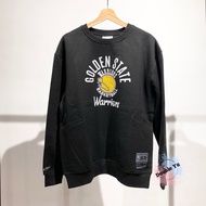 DY • Mitchell & Ness M N CREW University T Black Golden State Warriors Men's NBA MNCR007GSW