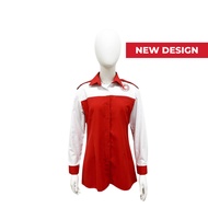 Outpost Corporate Shirt/F1 Shirt/Baju Korporat Pegawai Wanita Bulan Sabit Merah Malaysia (BSMM) - Ne