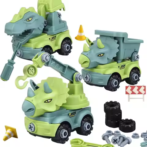 Transport Vehicles Excavators Dinosaurs Construction Toys Detachable And Self Loading Exercise Child