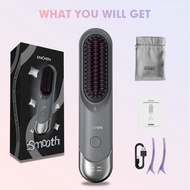Enchen Sikat Pelurus Rambut H100 Cordless Hair Straightener Comb Wireless Negative Ionic Hair Straig