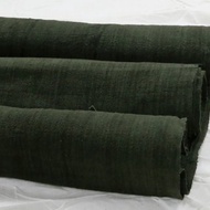 手工織布楊梅染土布植物草木染灰綠色桌布茶席窗簾棉面料寬幅40cm