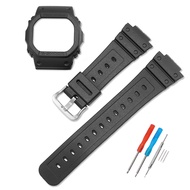 Silicone Watch Strap + Bezel For Casio G-SHOCK DW5600 DW-5600/5000 DW-5030/5025 GWX-5600 GW-5000 Wat