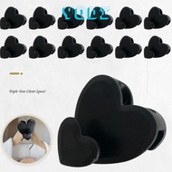 Set of 10 Heart-Shaped Clothes Hangers, Plastic Hooks Save Wardrobe Space
