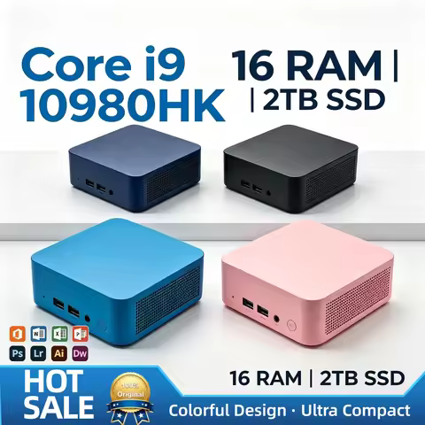 Core i9 10980HK Ultra Compact Mini PC 16GB RAM 1TB 2TB SSD WiFi6 Bluetooth 5.2 Low Power NVMe Deskto