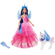 Đồ chơi Barbie Unicorn, Búp bê kỷ niệm 65 năm với mái tóc xanh, váy hồng và các phụ kiện như cánh Sa
