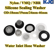 [KJC-HY] Nylon/ VMQ/ NBR, Rubber Sealing Washer, (OD:18mm/19mm/24mm-46mm), Water Inlet Hose Washer