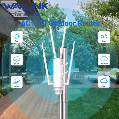 WAVLINK AC300/600/1200/AX1800 High Power Outdoor Router Dual Band Weatherproof Long Range Mesh Techn