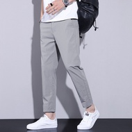 seluar tight lelaki running tights men tight pant man Men Casual Pants Slim-fit Korean Version Trend