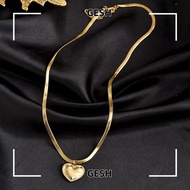 GESH Pendant Choker  Women Stainless Steel