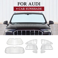 For Audi A3 8V Q3 8U Q5 8R Q7 Car Sun Shade Windshield Side Windows UV Reflector Sun Visor Auto Accessories Cool Interiors