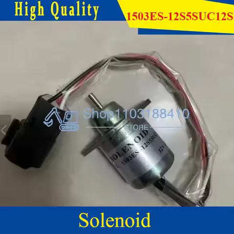 12V 1503ES-12S5SUC12S Fuel Stop Solenoid for Yanmar Engine 4TNV94 4TNV98 4TNV88 3TNV88 3TNV82A 3TNV7