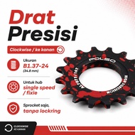Polso Lockring Freehub Fixie Single Speed Gear 15T COG Sprocket 16T 17T 18T Alloy 7075 Fixie Bike