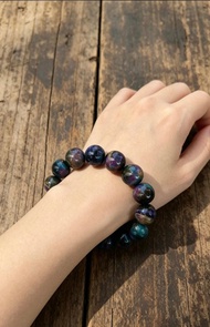 天然彼得石藍虎眼手串手鏈色彩絢麗