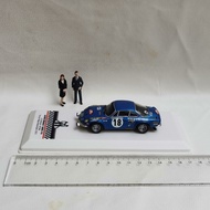 [Ready Stock 1 Set] IXO 1/43 ALPINE RENAULT #18 1973 Renault Arbin Racing Model Alloy with Two Dolls