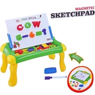 MJ Children's Toys Magnetic Whiteboard Table Educational Sketchpad Learn to Read and Write 2 3 4 5 Y