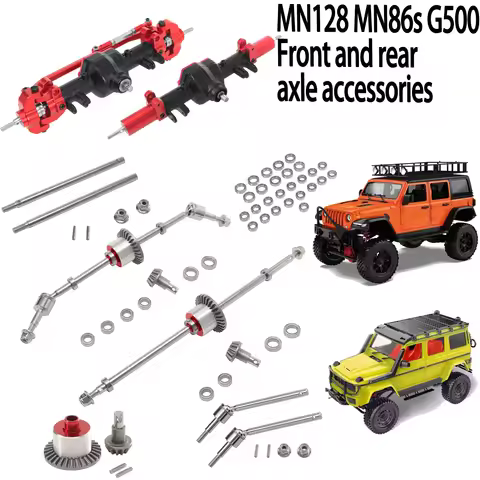 Metal Front and Rear Axle Accessories Full Vehicle Bearings For MN Model 1/12 MN128 MN86 G500 RC Car