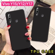 [ส่งจากไทย] Case Vivo Y17 / Y15 2020 / Y12 เคสโทรศัพท์วีโว่ วาย17 เคสนิ่ม tpu เคสสีดําสีแดง เคสซิลิโ