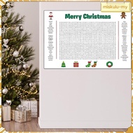 [MiskuluMY] Christmas Words Search Poster Words Puzzle Poster 35.98x23.98inch Simple Setup Wall Game