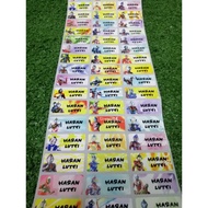 [C38] LVD Ultraman Name Sticker Waterproof ~ Sticker Kali Air - Sticker Cartoon - Sticker Budak Kart