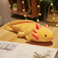 45cm Kawaii Colorful Newt Plush Toy Stuffed Cute Axolotl Salamander Fuzzy Plush Fish Appeasing Long 