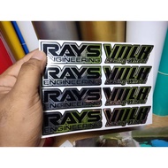 [Sticker Rim] Volk Rays TE37 Super Chrome. Sesuai Untuk Saiz RIM 14, 15, 16, 17, 18, 19 & 20.
