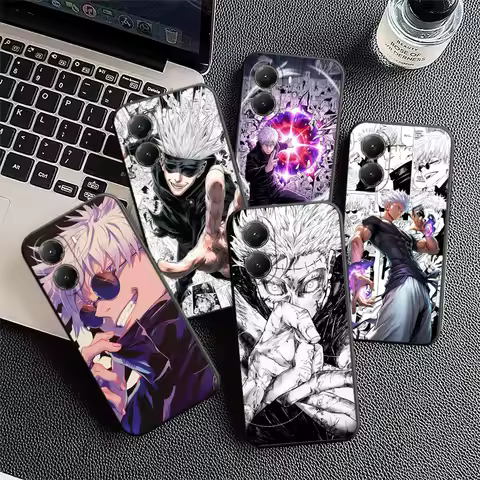 Anime Gojo Satoru JUJUSU Soft Phone Case for Xiaomi Poco X7 X8 Pro Max X5 X6 X3 F8 F7 Ultra M8 M7 M6