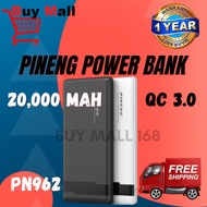 100% ORIGINAL PINENG POWER BANK PN-962 20000mAh PowerBank  QUICK Charge 3.0 Powerbank PN962 PN961